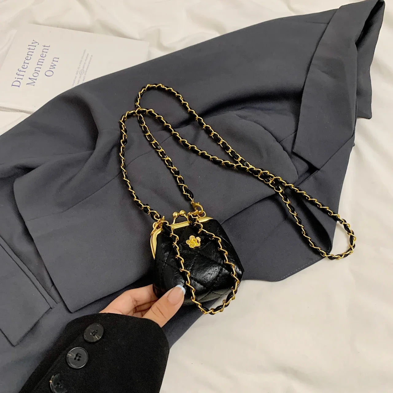 Super Mini Crossbody Bags For Women Designer Bag Luxury Chain Shoulder Coin Mini Purse Cute Clip Lipstick Bag Lady Cute Hobo Bag