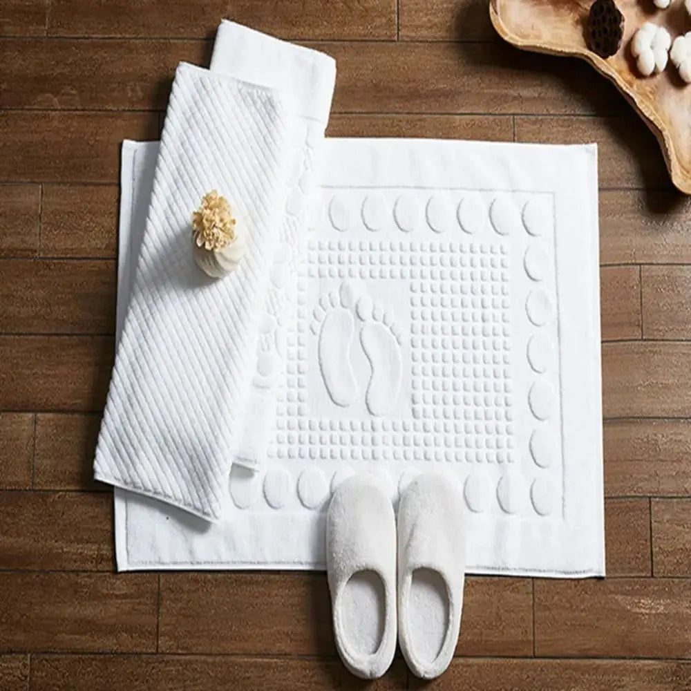 White floor towel cobblestone foot parten hotel home grey bathroom mat bath mats cotton non-slip water absorption bathtub towels