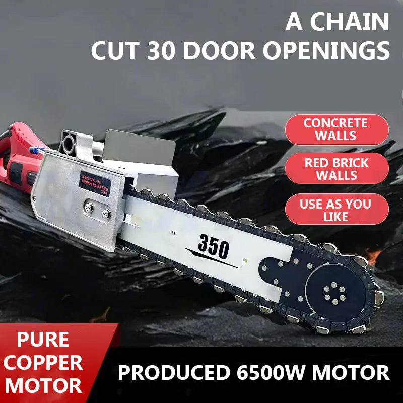 High Power Reinforced Concrete Slotting And Cutting Machine Electric Chain Saw Cement Wall Cutting Machine Modify Doors Windows
