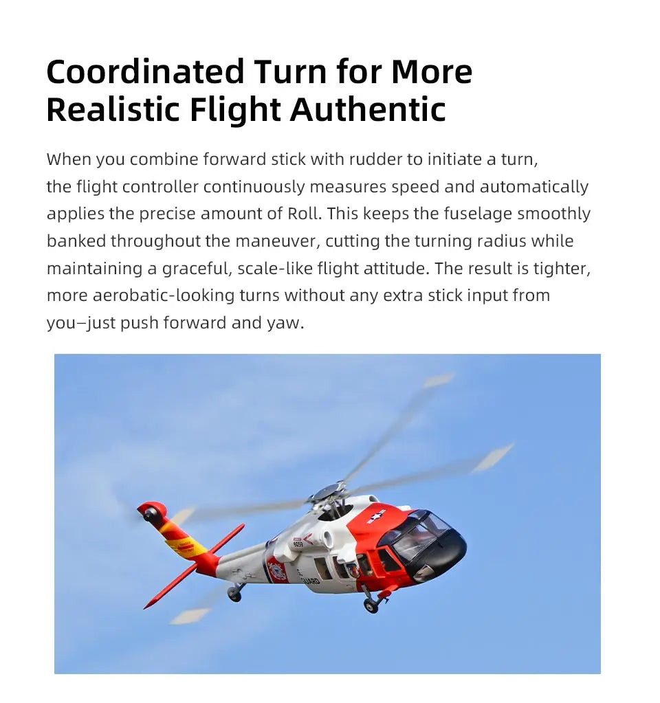 FLYWING MH-60T Jayhawk Scale Helicopter 470 Class LED Light ACE Controller MH60T rc Helicopter MH60 helicopter with GPS ATT mode