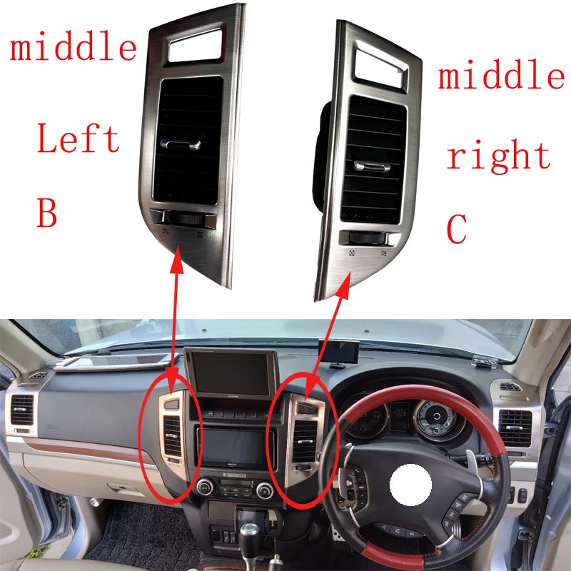 for Pajero Montero V93 V95 V97 V98 2007-2022 brand new 2pcs Air Conditioner Car Accessories Decoration Air Vent Outlet Airvent