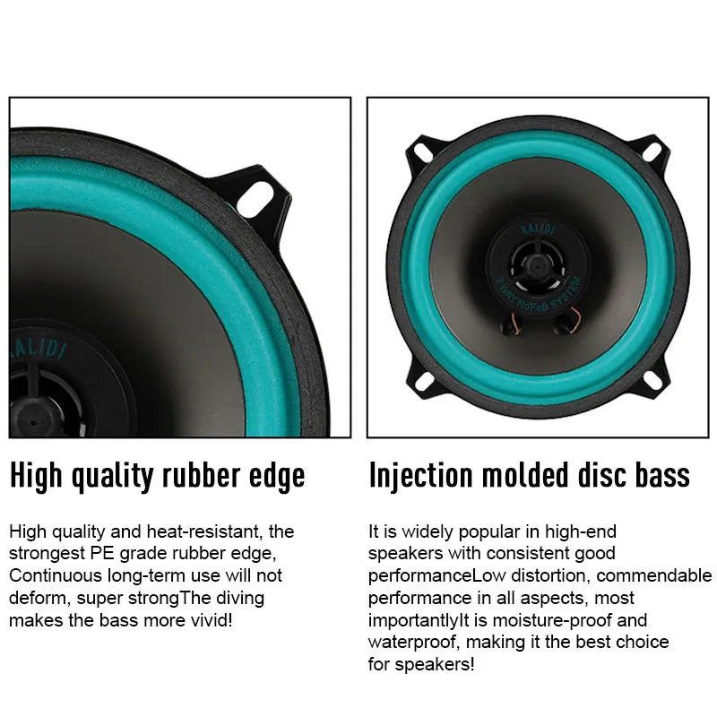 4/5/6.5 Inch Universal Car Coaxial Speakers HiFi Audio Full Range Subwoofer Stereo for Door Truck Vehicle Sound System