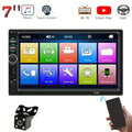 7 Inch Double 2 Din Car Stereo Head Unit CarPlay Touch Radio System With Remote Control And Reversing Camera