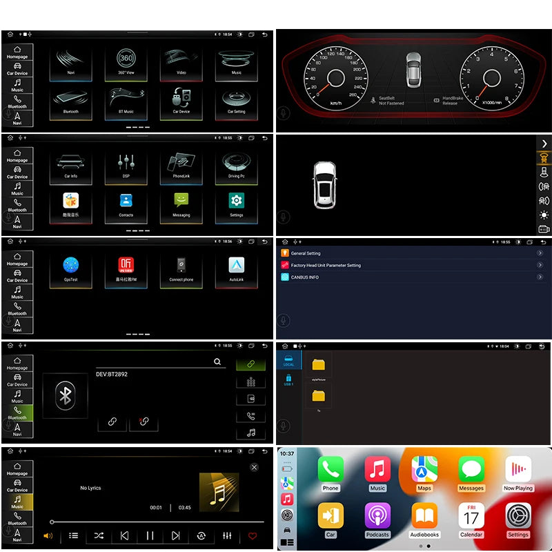 For Audi A3 2013 2014 2015 2016 2017-2020 10.25-inch car radio multimedia player Android 14 Wireless Carplay stereo DSP 4G WiFi