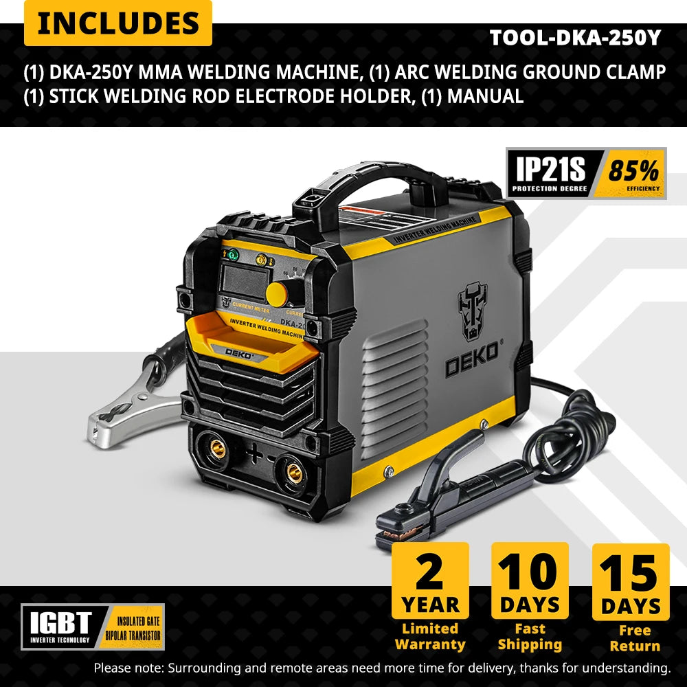 DEKO MMA Series 4.1KVA Inverter Arc Electric Welding Machine 220V MMA Welder for DIY Welding Working and Electric Working