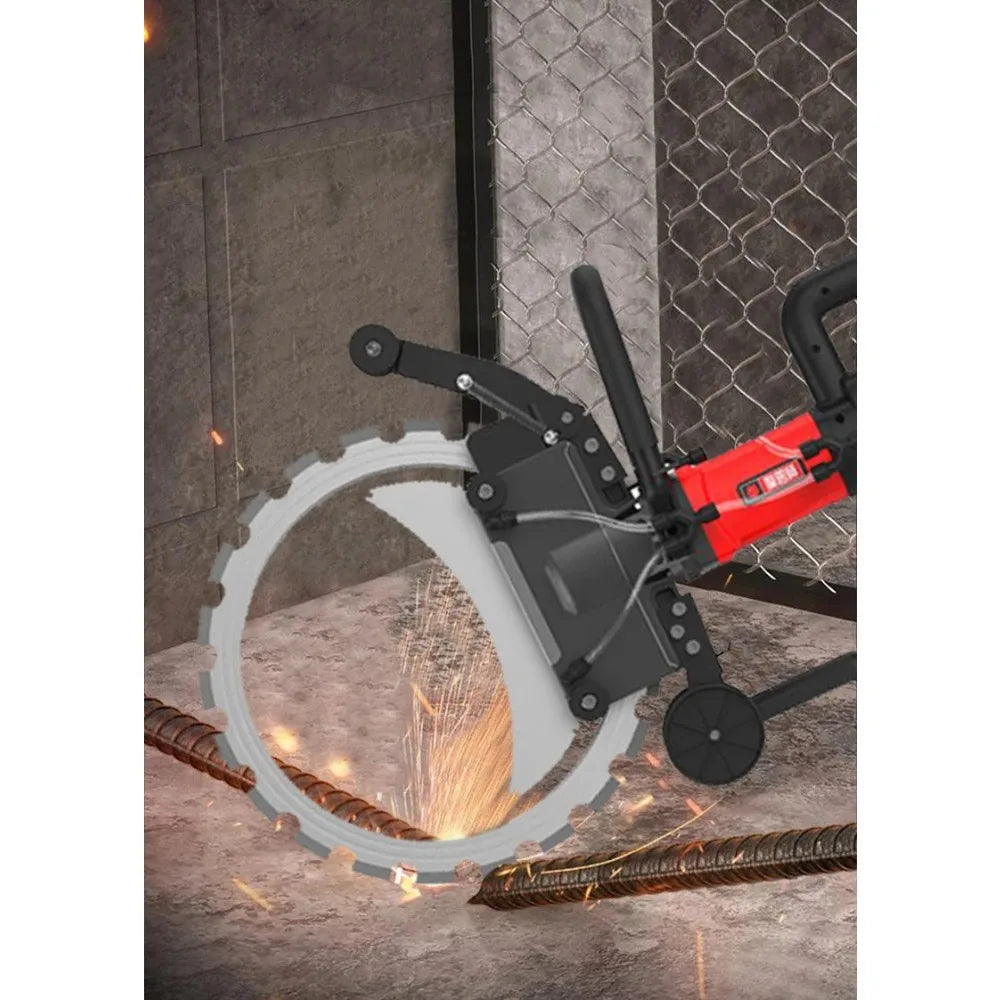 300/400/500mm Concrete Ring Saw with D-Shaped Ergonomic Handle Electric Wall Cutter for Reinforced Concrete Wet Cutting Work