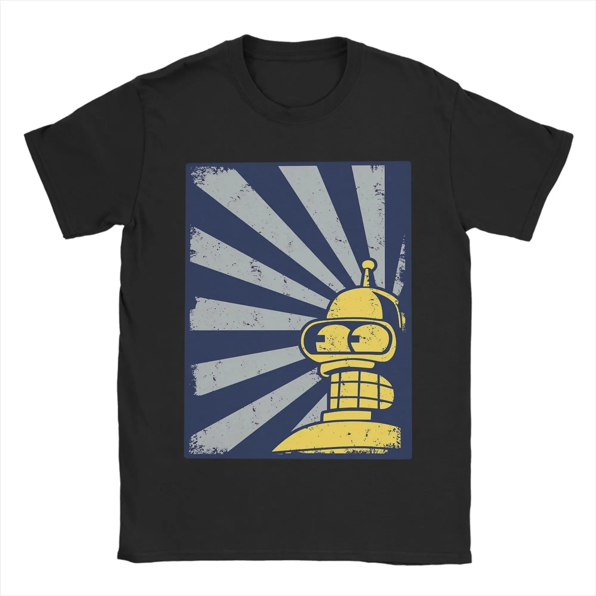 Hot Sale Futurama Bender Robot Peripherals Kill All Humans Funny Graphic Print T-shirt Men Women Cotton Oversized Summer New Tee