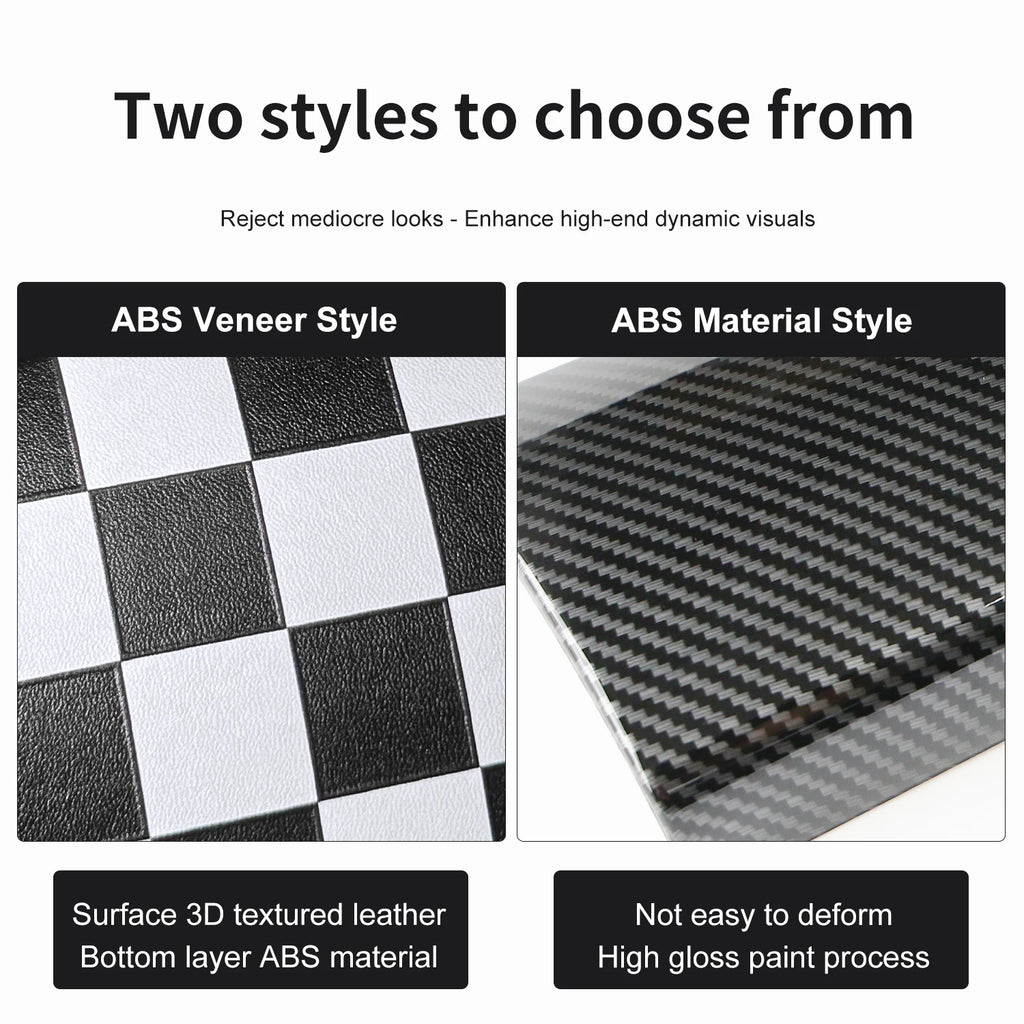 Car Dashboard Decorative Shell ABS Leather For Mini Cooper F55 F56 F57 2014-2021 Center Console Decorative Shell Car Accessories