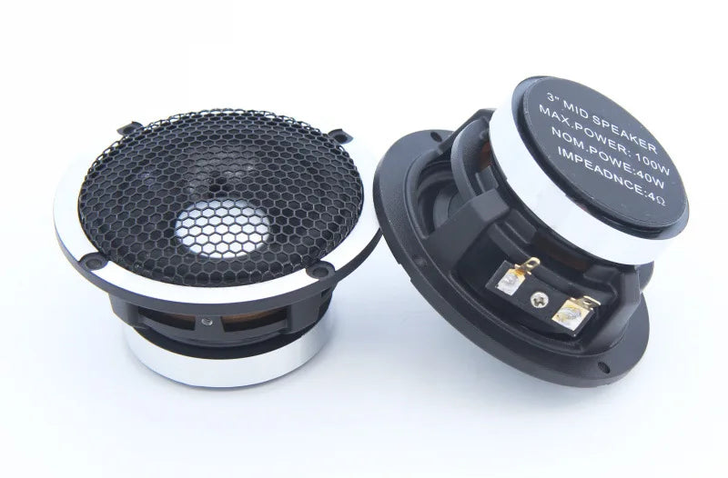 6.5 Inch 3-Way Component Car Speakers - 1.5" Tweeter + 3.5" Midrange for Car Audio Upgrade A-Pillar Mold