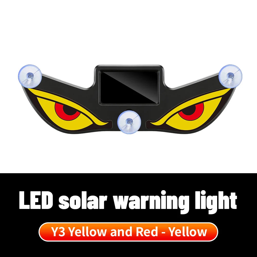 Monster Eye Antenna Flash Light Solar Car Decoration Demon Light Universal Roof Anti-Rear-End Demon Eye Modification