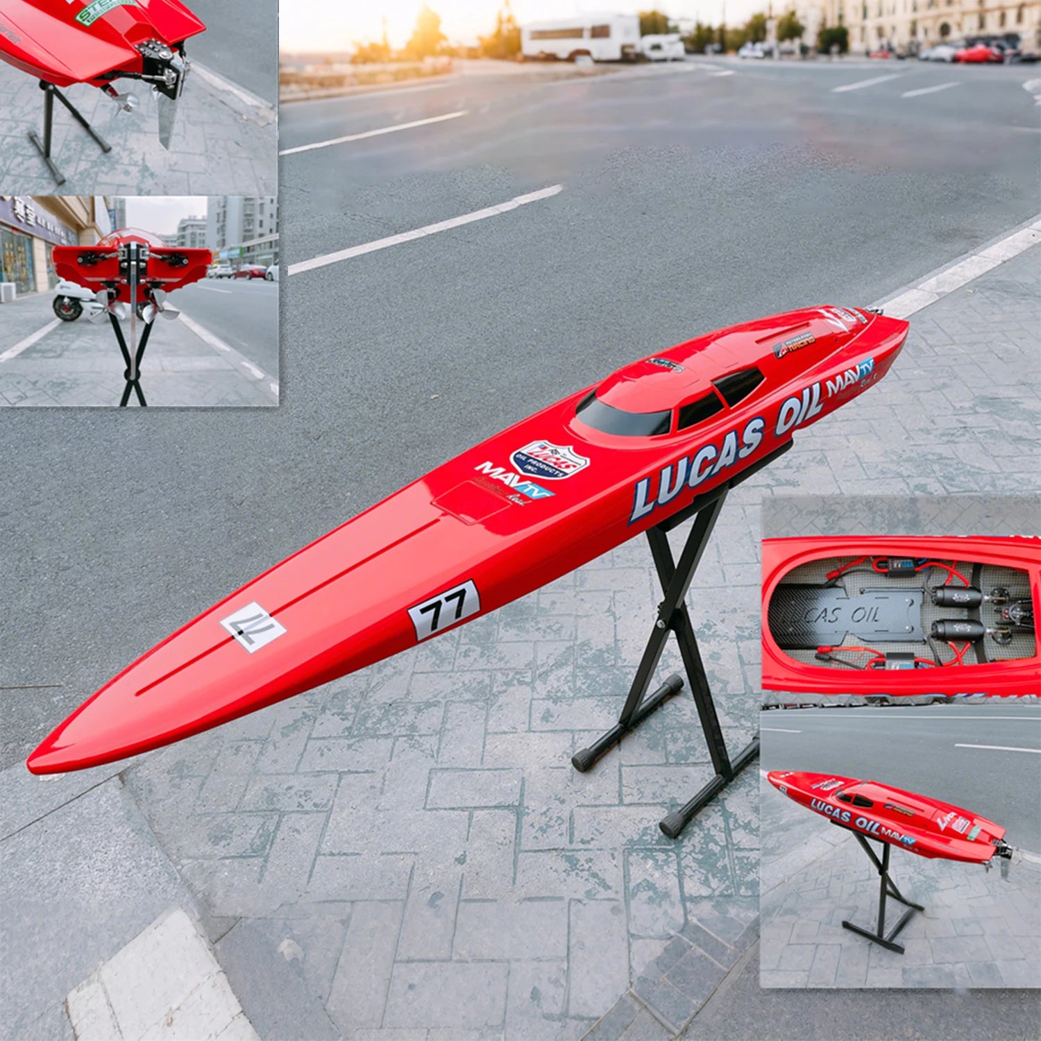 RC Boat 1/8.5 152CM O-boat Model RTR Version Extra-long Powerful Ship with Brushless Motor Boat Adult Speedboat Toys