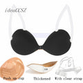 Backless Strapless Woman Bra for Dress Push Up  Adhesive Invisible Bras with Transparent Straps Sexy Silicone Underwear Lingerie