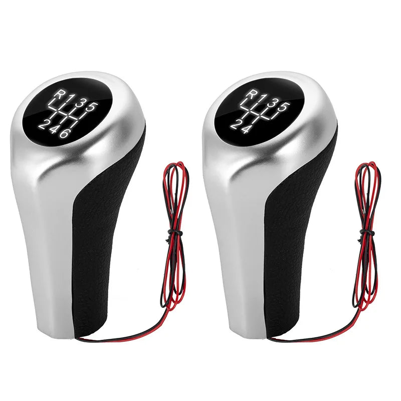 Bouton de levier de vitesses de voiture à LED 5/6 vitesses Levier de vitesses pour BMW F30 E60 E61 E28 E34 E39 X1 X3 E84 X4 F26 M3 M4 M5