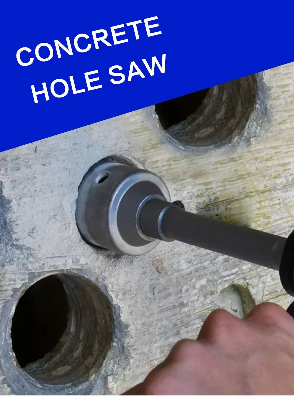 SDS Concrete Hole Saw 30-160mm Electric Hollow Core Drill Bit Shank 110-530mm Core Drill Bit Cement Stone Wall Drilling Tool