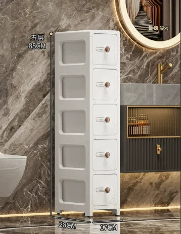 4/5/6floors drawer-type slit storage cabinet ultra-narrow slit cabinet for refrigerator multi-layer storage rack for bathroom