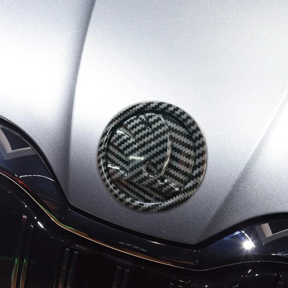 80mm 90mm ABS Emblem For Skoda Fabia 1 2 Octavia a7 RS Superb Rapid Yeti Karoq Vision Car Head Front Rear Boot Tailgate Sticker