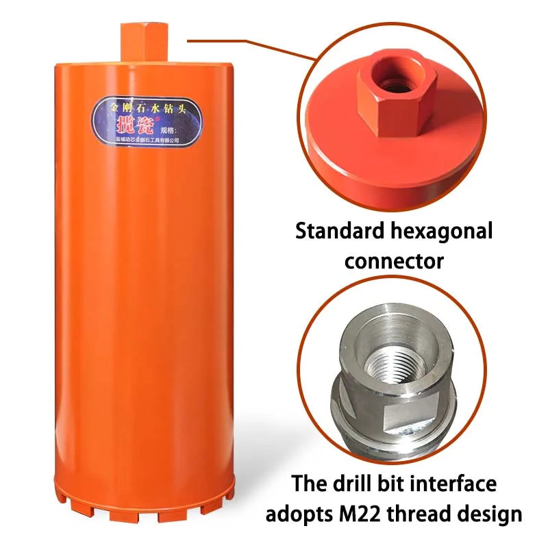 LAANCI Diamond core drill bit M22 thread 400mm diameter 25-500mm laser welding for reinforced concrete hole drill