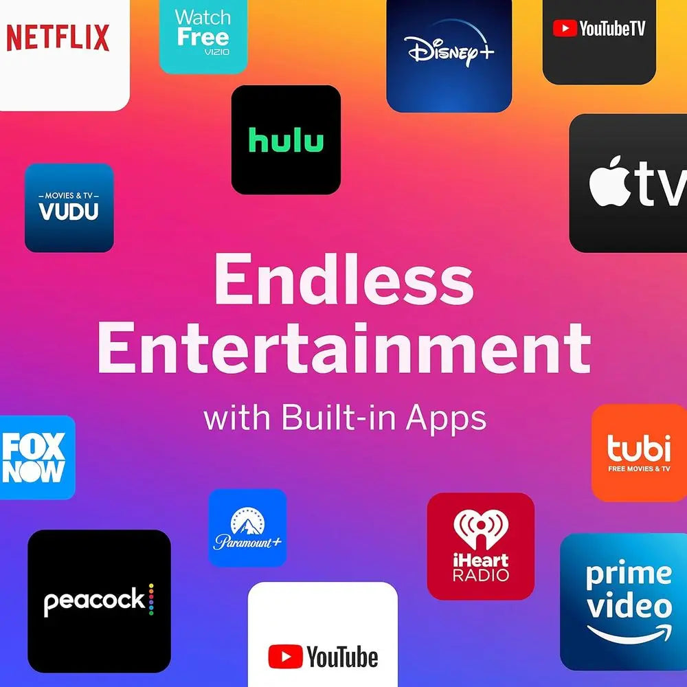 Téléviseur intelligent 4K de 50 pouces, téléviseur LED UHD HDR série V avec Apple AirPlay et Chromecast intégrés