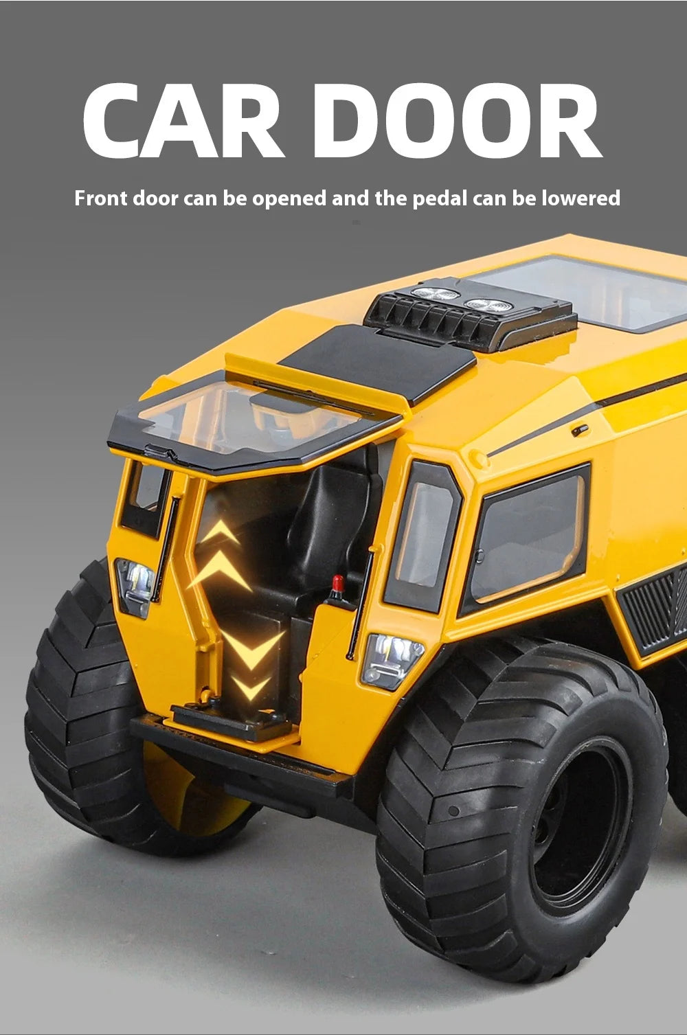 1:24 Scale Sherp ATV Model Car with LED Lights - Realistic Detail for Kids' Adventure Play - Cross-Country Fun, Toy Vehicle
