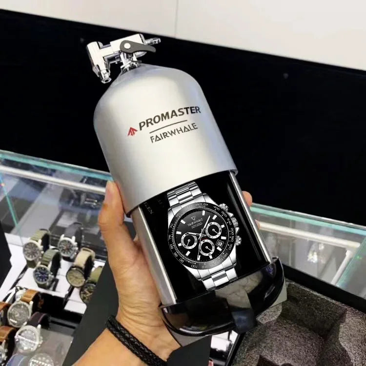 Fashion Men's Sport Quartz Watch | Luminous Chronograph 3-Eye Business Relogio Masculino | Waterproof Casual Wristwatch