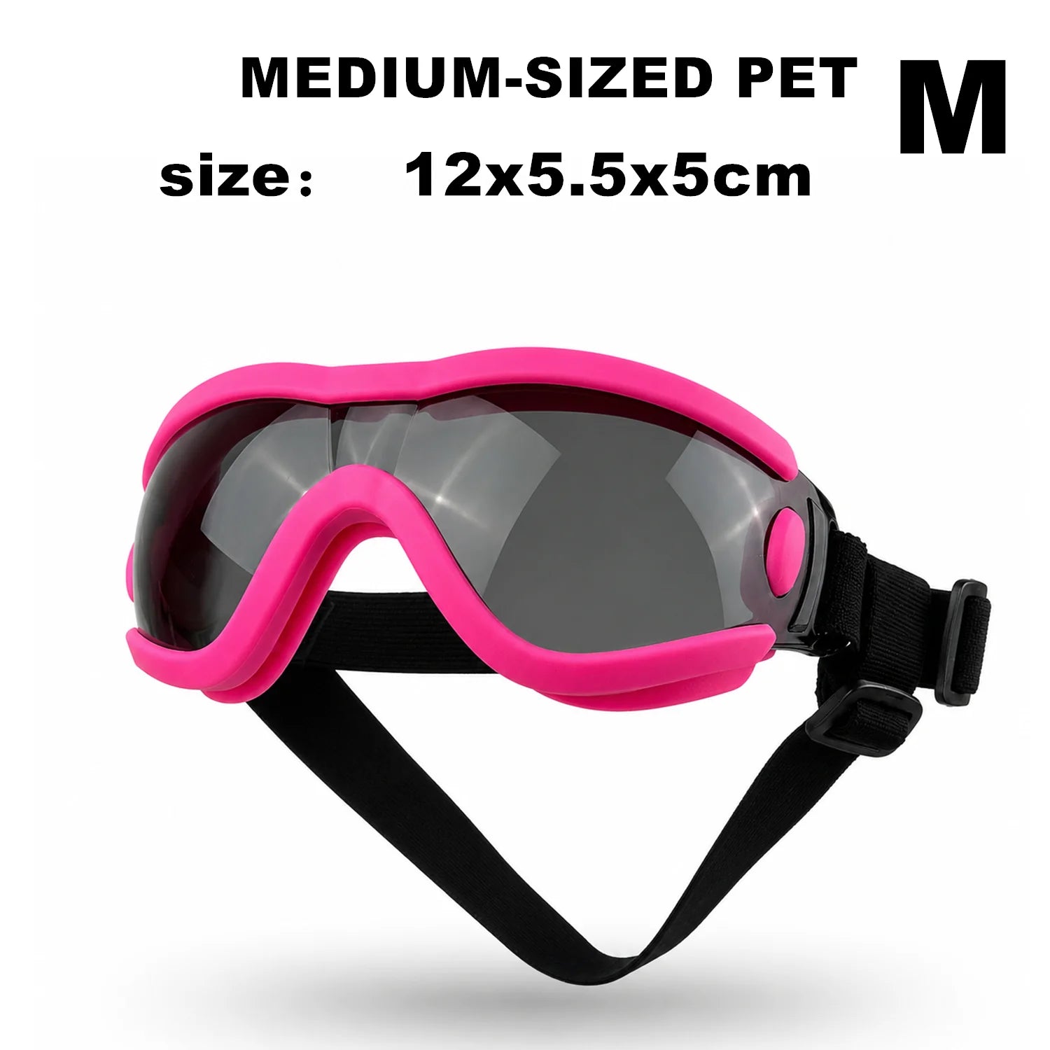 Pet Adjustable Dog Goggles Sunglasses Anti-UV Sun Glasses Eye Wear Protection Black Widely Used Dog Sunglasses Pet Dog Supplies