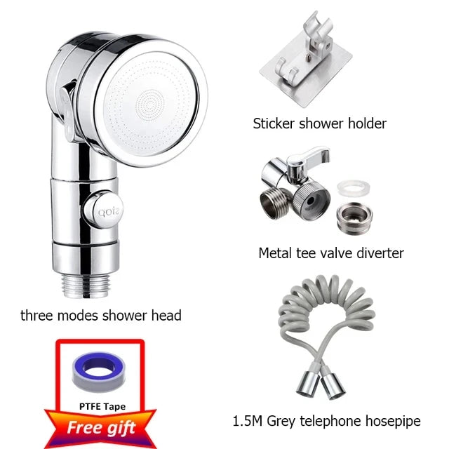 3 Mode Bidet Faucet External Shower Head Bathroom Kitchen Basin Tap Adapter Splitter Set Water Diversion Shower for Beauty Salon