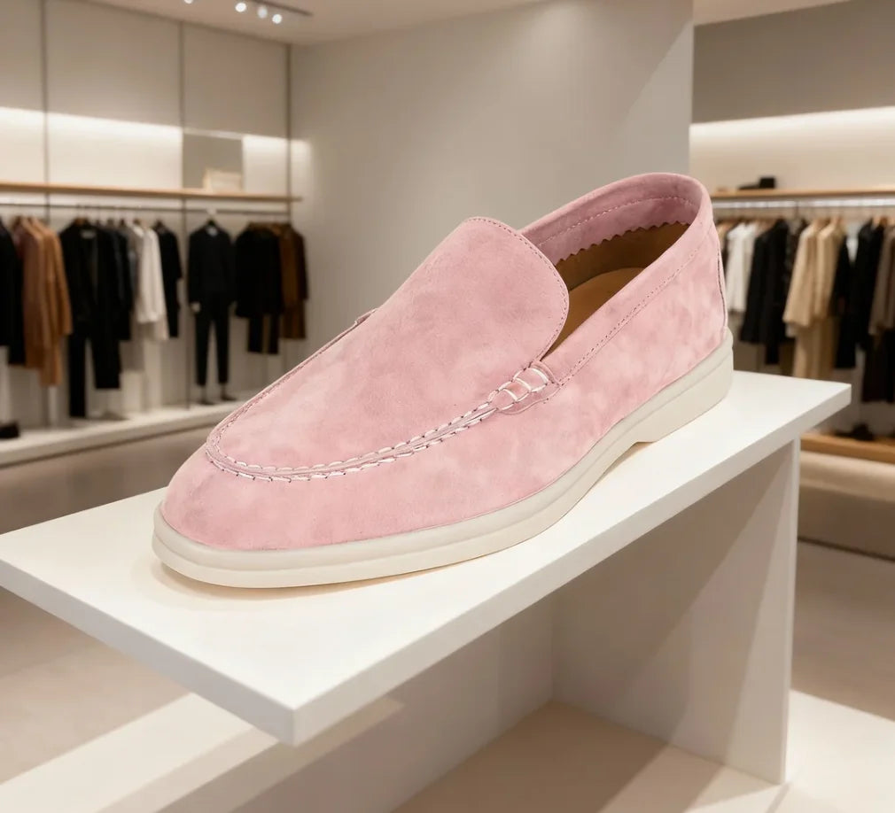 Spring and Autumn Hot Women's Le Fu Shoes Classic Round Head Shallow Mouth Genuine Leather Women's Shoes Retro Daily Shoes