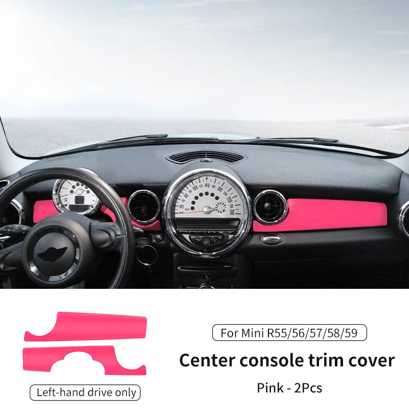 Car Dashboard Decal Leather Sticker For Mini Cooper R56 R55 R54 R57 R58 R59 Car Accessories Styling Only Left handdrive