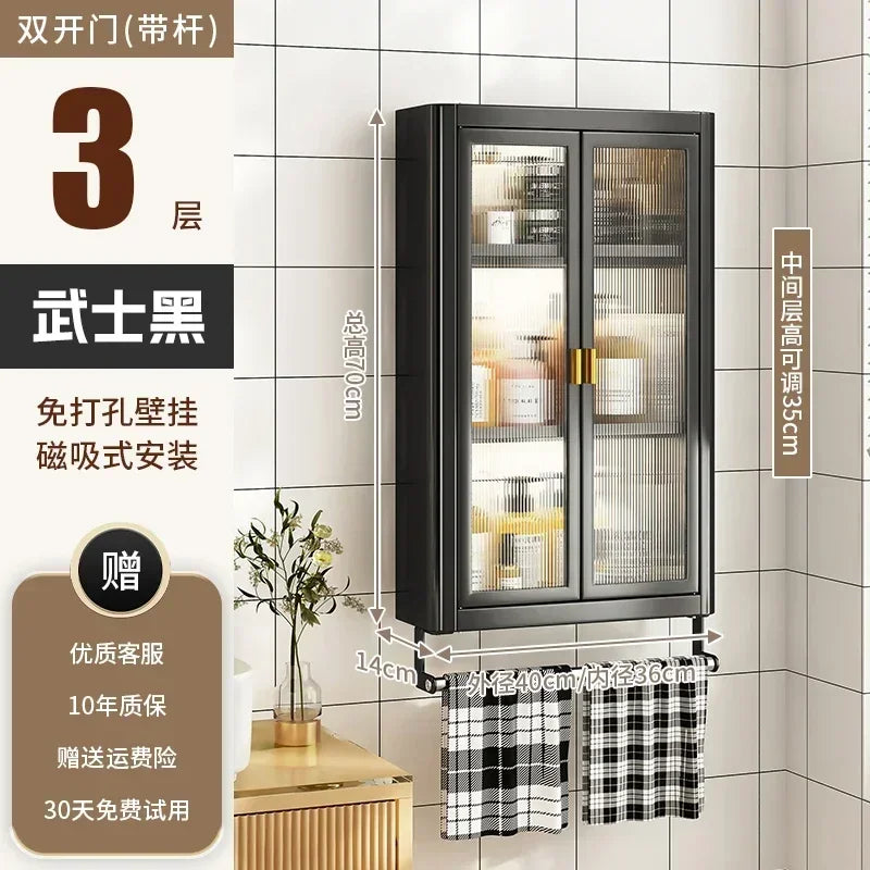 Modern Wall Mounted Bathroom Cabinet white Waterproof Storage Organizer Shelf for Toilet Vanity Bathroom home Decor Furniture