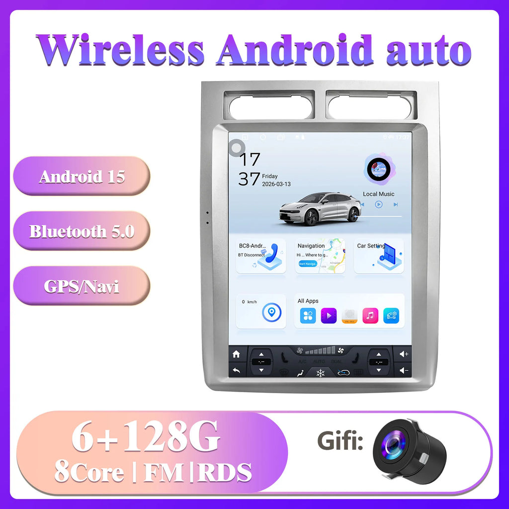 For Ford Expedition 2007-2013 12.1Inch Car Stereo Wireless CarPlay Android Auto Built In GPS Navigation Bluetooth 4G WiFi Mirror