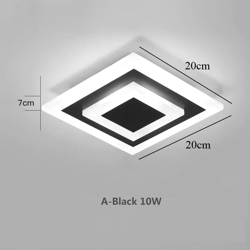 Modern LED Ceiling Light For Corridor Lamps Bathroom Living Room Balcony Round Square Lighting Home Decorative Fixtures Dropship