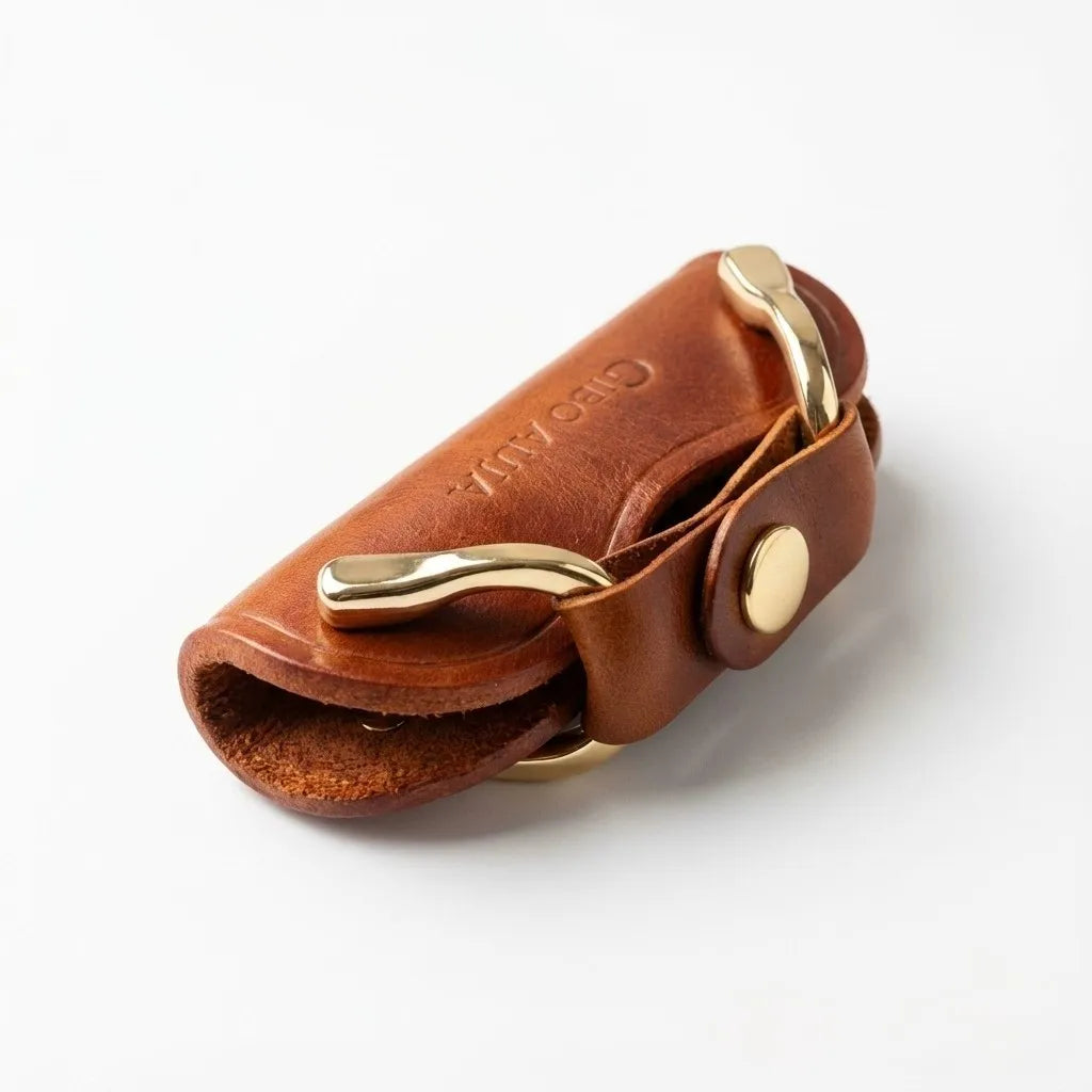 Brand New 100% Genuine Leather Smart Key Organizer Holder Key Chain Key Wallet Creative Travel Man Woman Gift