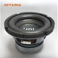 SOTAMIA 1PC Caisson de basse 6,5 pouces 4 Ohm 200W Haut-parleur en carton pour Home Cinéma Haut-parleur intelligent Modification de mise à niveau de caisson de basse de voiture