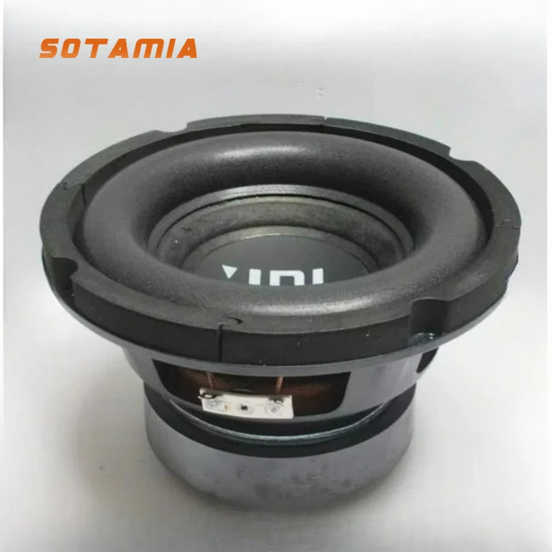 SOTAMIA 1PC Caisson de basse 6,5 pouces 4 Ohm 200W Haut-parleur en carton pour Home Cinéma Haut-parleur intelligent Modification de mise à niveau de caisson de basse de voiture