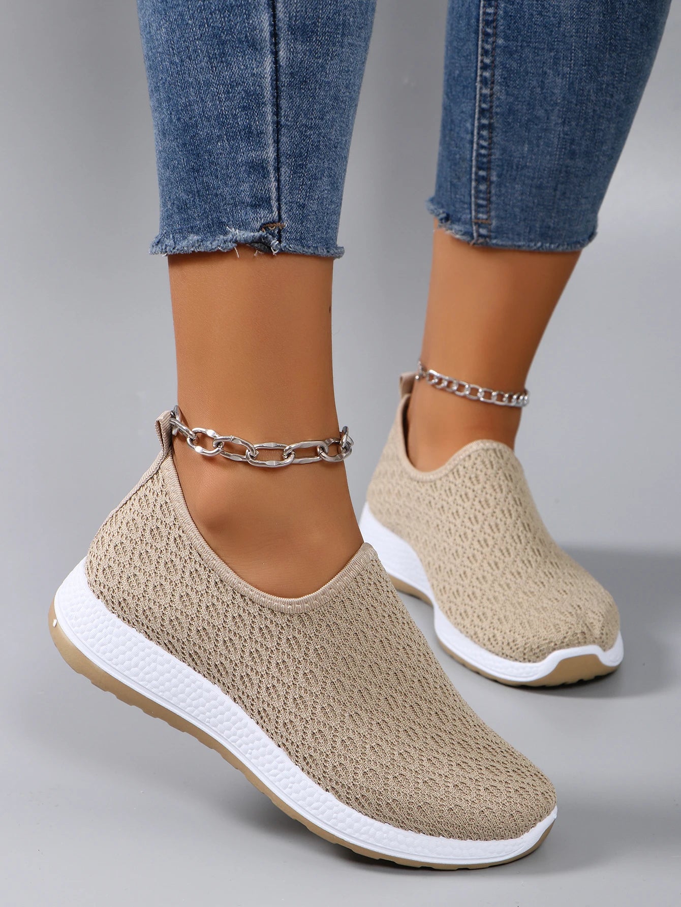 Women's summer breathable mesh flat shoes，women's shoes，casual sneakers shoes, clearance free shipping