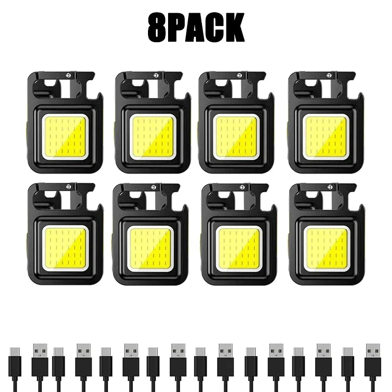 Mini USB Rechargeable Keychain Light