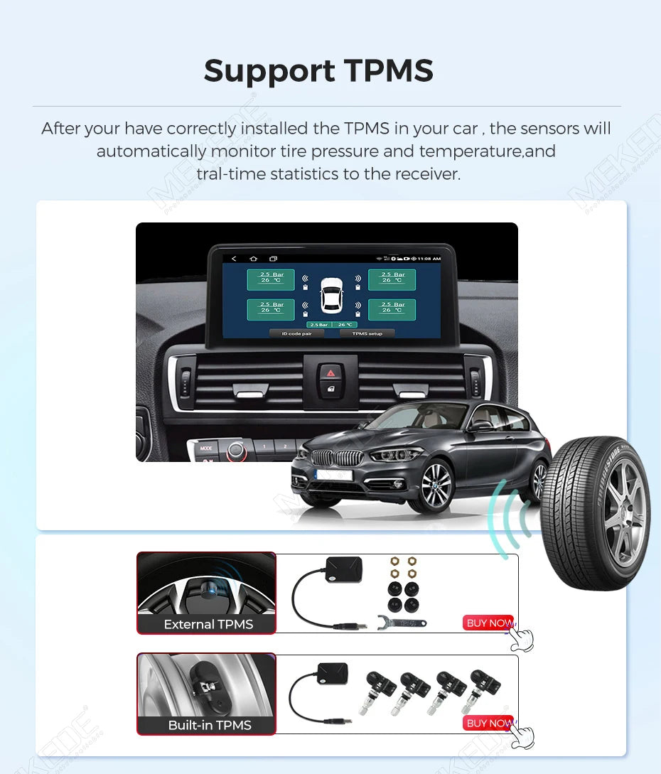 MEKEDE 128GB Android 14 Wireless CarPlay For BMW X1 E84 2009 - 2015 Car Multimedia Player DSP Android Auto GPS 8 Core Autoradio