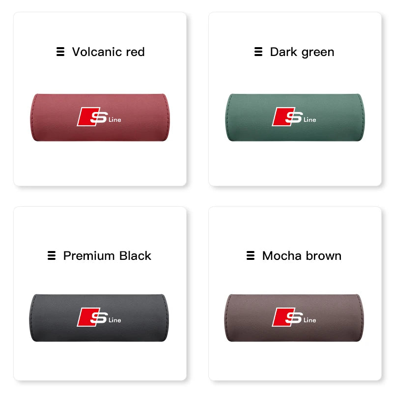 Car Roof Handle Protective Cover Cars Interior Accessories For Audi Sline A3 A4 A5 A6 A7 A1 A2 A8 Q1 Q2 Q3 Q4 Q5 Q6 Q7 Q8 TT RS3