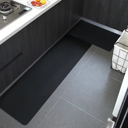 Kitchen Floor Mat Waterproof Oil-proof Carpet Pvc Leather Non-slip Foot Mats Solid Color Long Rug שטיח למטבח Alfombras