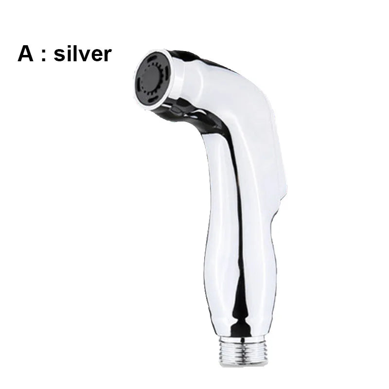 white silver ABS self clean Handheld Bathroom Bidet Shower Head Toilet Sprayer Faucet Spray Nozzle holder hose for toilet seat