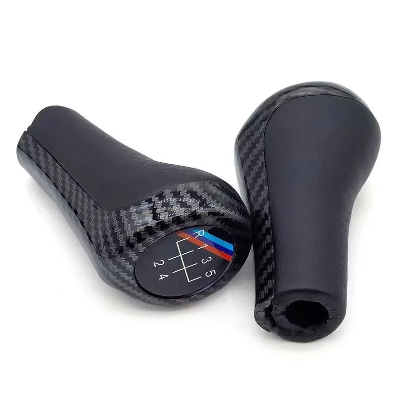 Carbon Leather Gear Shift Knob for BMW 1 3 5 6 Series M3 M4 M5 X5 X6 E30 E32 E34 E36 E38 E39 E46 E53 E60 E83 E84 E87 E90 E91 E92