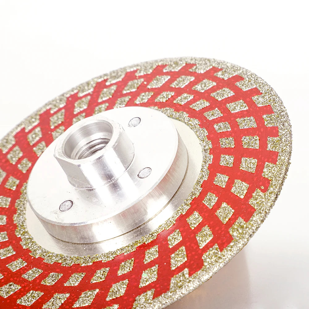 5"125mm M14 Flange Electroplated Diamond Cutting Disc Stone Concrete Floor Tile Grinding Pad Polishing Block Abrasive Saw Blade