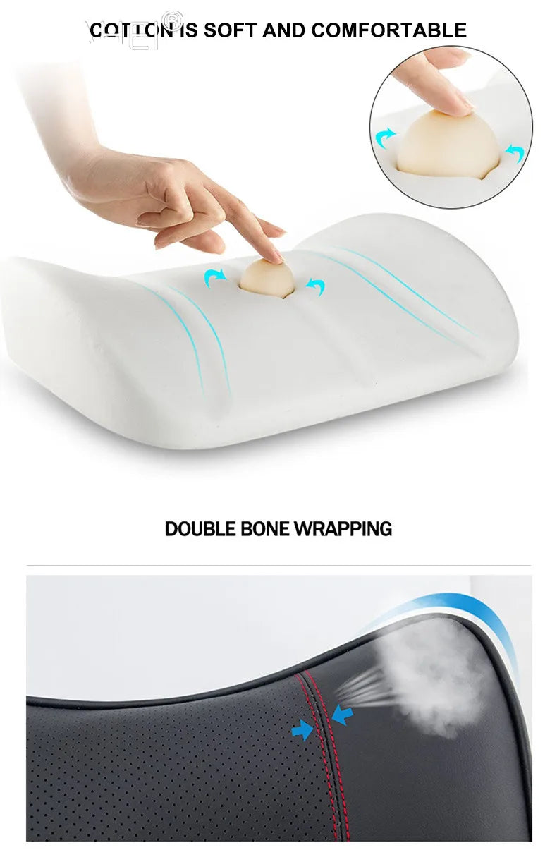 Car Seat Neck Pillow Headrest Rest Cushion Seat Belt Shoulder Pad For BMW M E39 E46 E90 E60 F10 F11 F20 F30 F34 M1 M2 M3 sticker