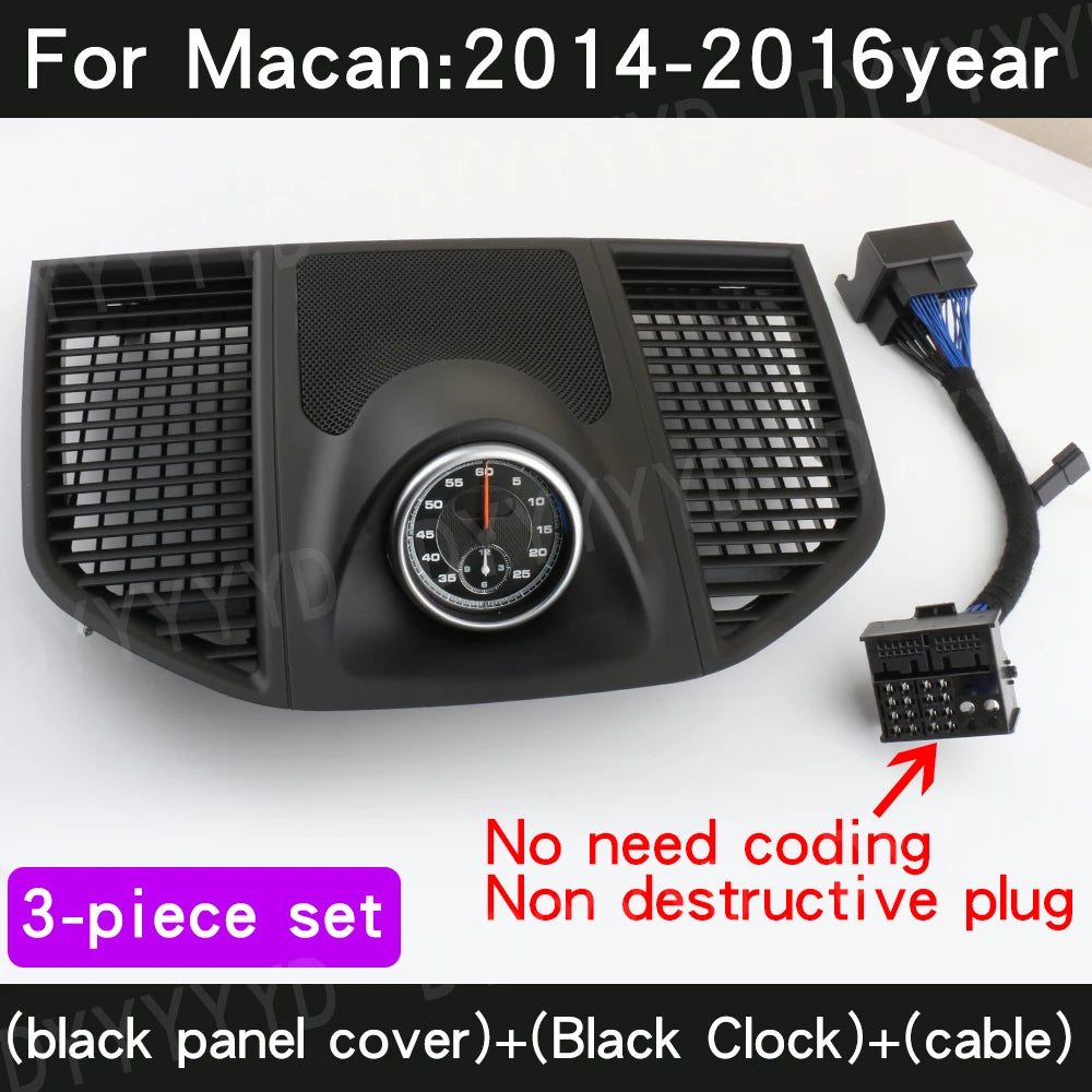 Car Stopwatch Clock For Porsche Macan Stopwatch 95B Clock 2014-2025 Car Interior Dashboard Clock Upgrade Modification Accessorie