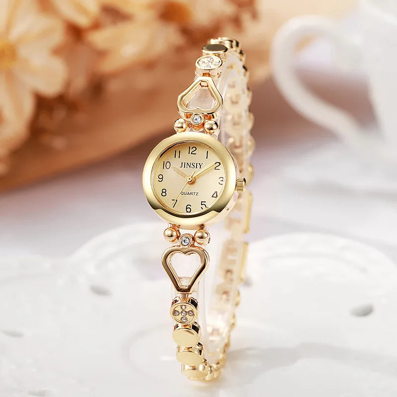 Fashion Women Bracelet Watches Luxury Gift Watches for Women Simple Ladies Quartz Watch Relojes Para Mujer Gold Watch Wholesale