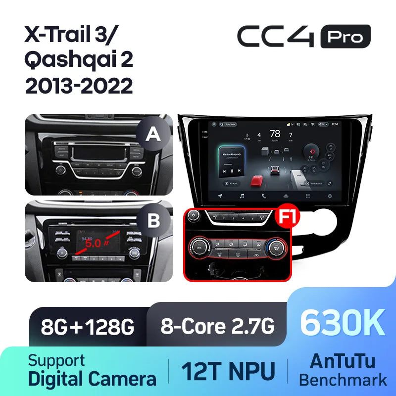 TEYES CC4 PRO For Nissan X-Trail 3 T32 2013 - 2022 Qashqai 2 J11 CarPlay Android Auto 2DIN Car play Radio Multimedia Stereo