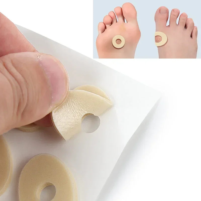 15/20PCS/Sheet Callus Cushions Shoes Heel Pad Foam Round Toe Foot Corn Bunion Protectors Pads Medical Plaster Foot Corn Removal