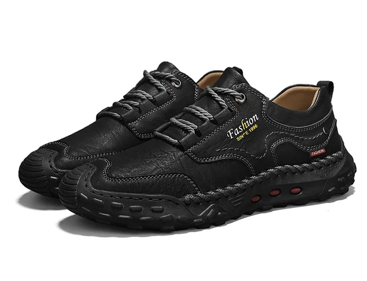 New Genuine Leather Mens Casual Shoes Fashion Lace Up Business Oxford Shoes for Men Outdoor Walking Sport Shoes Tennis Masculino