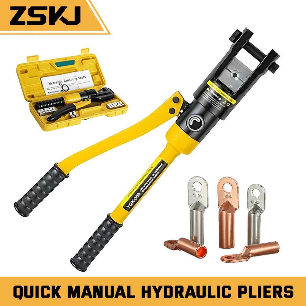 6-120 Hydraulic Crimping Pliers YQK-120 Pressure 6T Home Hydraulic Tools Hydraulic Pliers DIY Cable Terminal Crimping Pliers