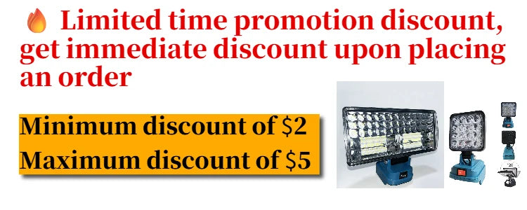 LED Work Light 3/4/8Inch For Makita 14.4V 18V Li-ion Battery Lamp With USB Outdoor Flashlight Lantern Camping Emergency Light